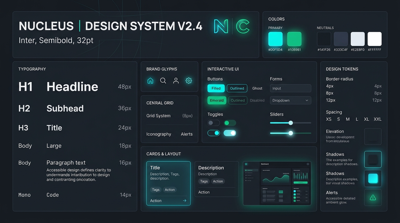 ABULARA Design system tokens and component specs